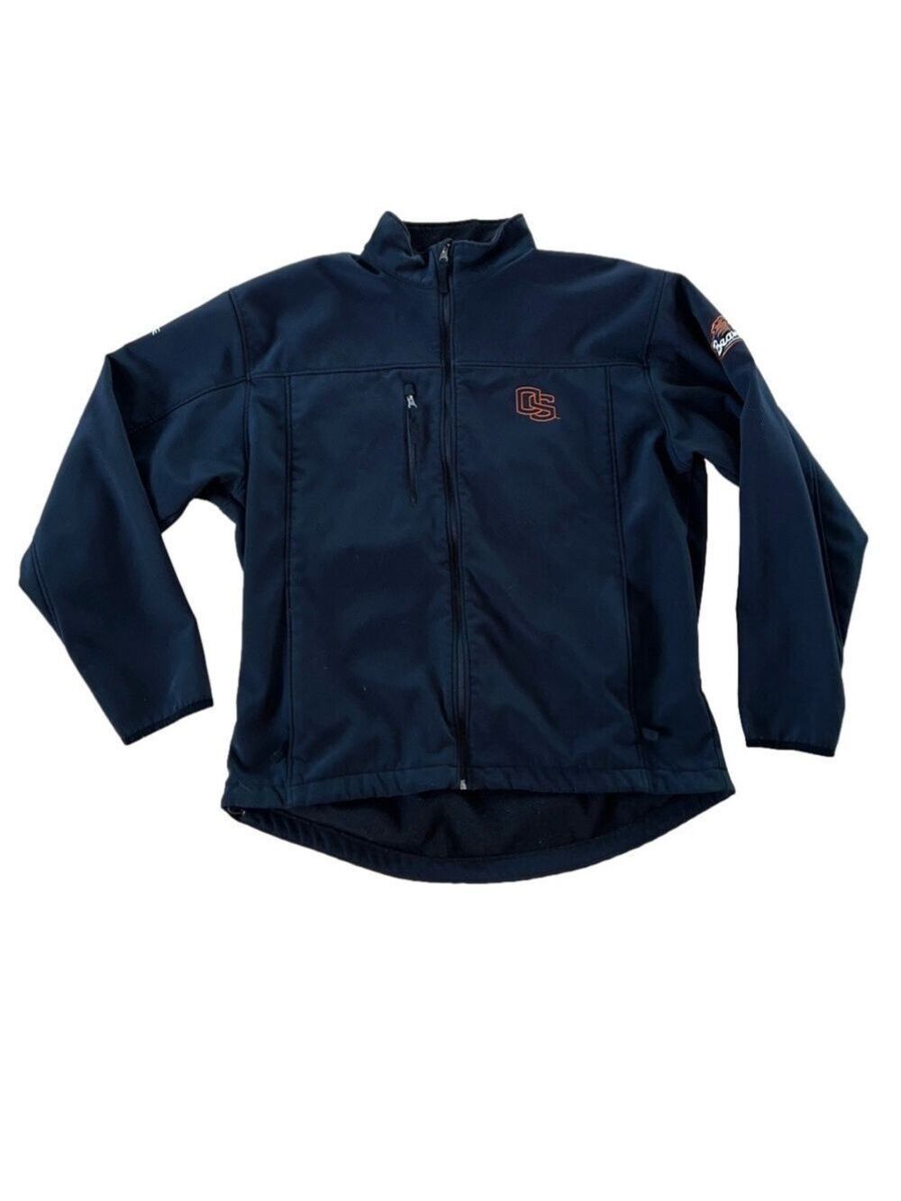 OSU Beavers Oregon State University Black Zip Up Jacket Size 3XL